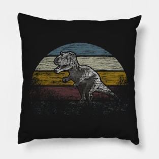 Vintage T Rex Retro Eighties T Rex Dinosaur Pillow