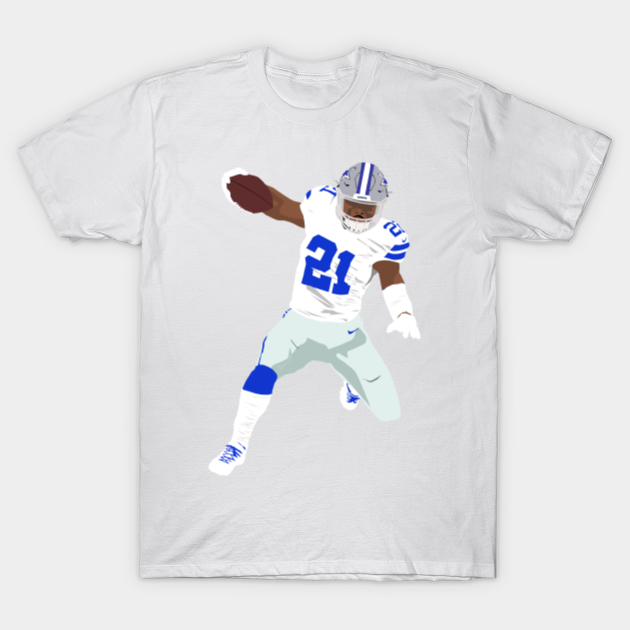 Dallas Cowboys Jersey Elliott Essential T-Shirt by MadPaddy94