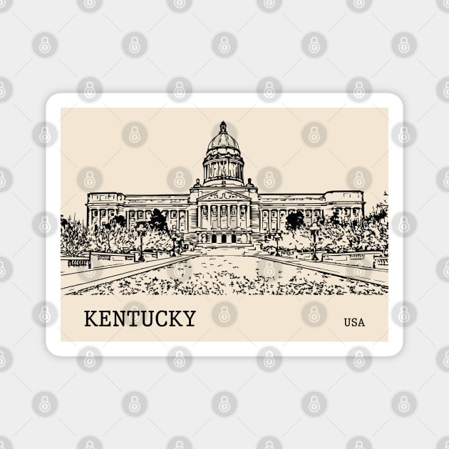 Kentucky State USA Magnet by Lakeric