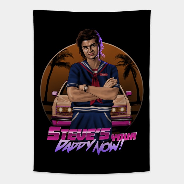 Steve's Your Daddy Now Tapestry by Peter Katsanis Art