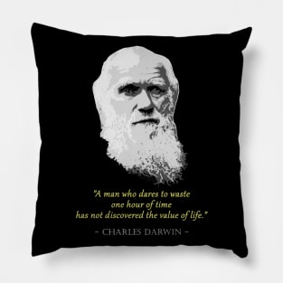 Charles Darwin Quote Pillow