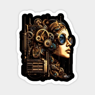 Steampunk Fantasy:  Beauty Amidst Gears and Time Magnet
