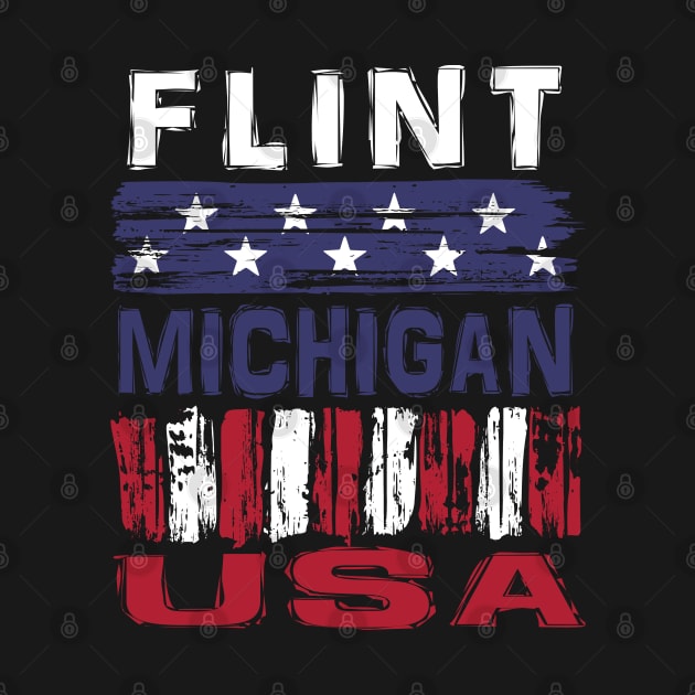 Flint Michigan USA T-Shirt by Nerd_art