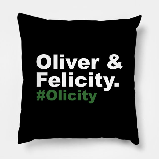 Oliver & Felicity #Olicity Pillow by FangirlFuel