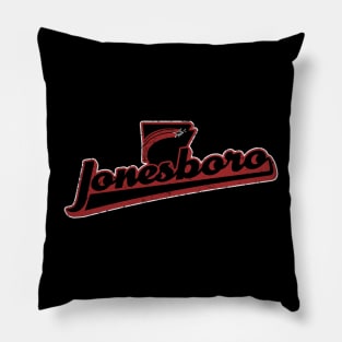 Jonesboro Retro Swash (Red) Pillow