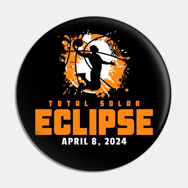 Total Solar Eclipse 2024 Basketball Pin by Etopix