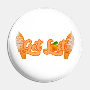 ORANGE SWIRL LOGO Pin