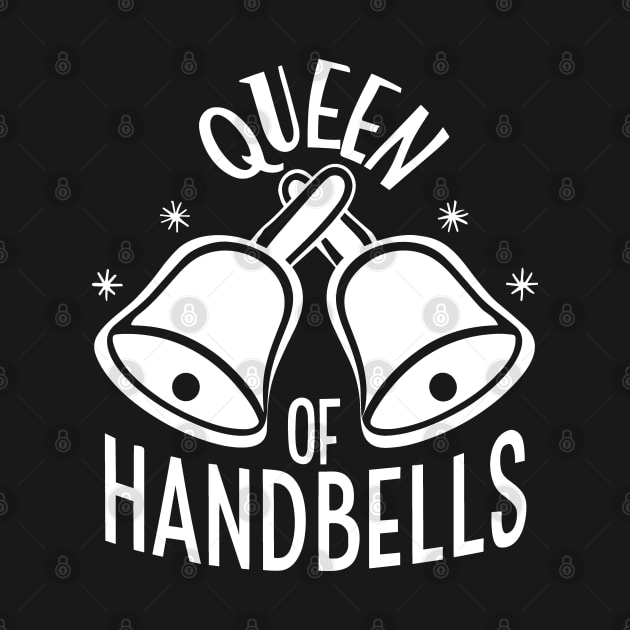 Queen Of Handbells White Design by SubtleSplit