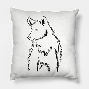 Bear Cub Furry Baby Animal Pillow