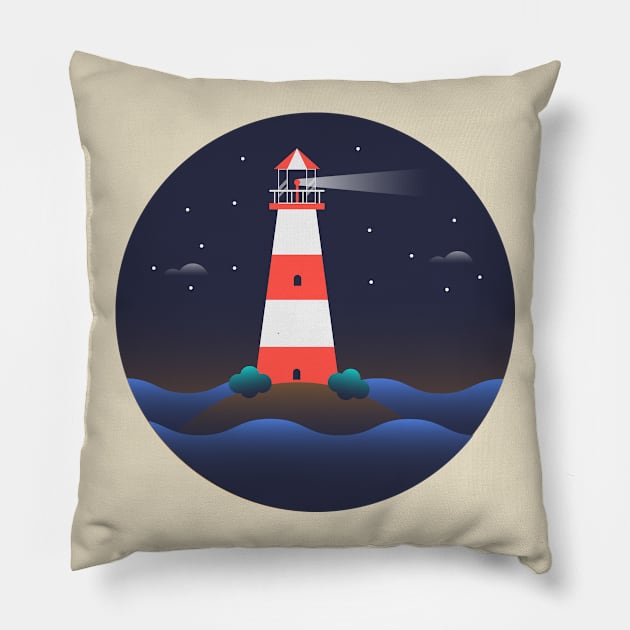 Lighthouse Pillow by TomCage