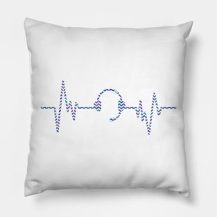 Dispatcher Heartbeat Chevron Pillow