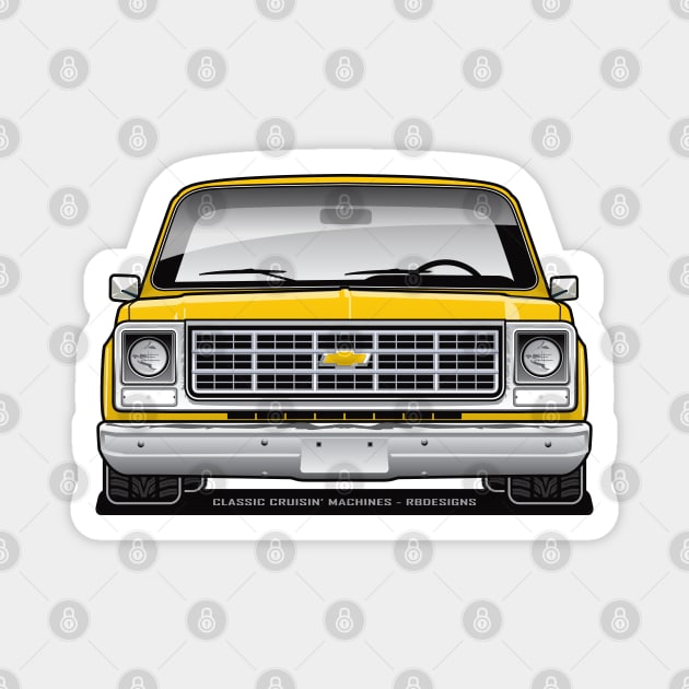 1979 Squarebody Chevrolet C10 Blazer Suburban T-Shirt Magnet by RBDesigns