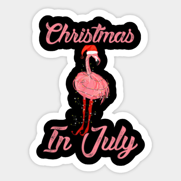 Christmas In July Santa Flamingo Summer Xmas Christmas