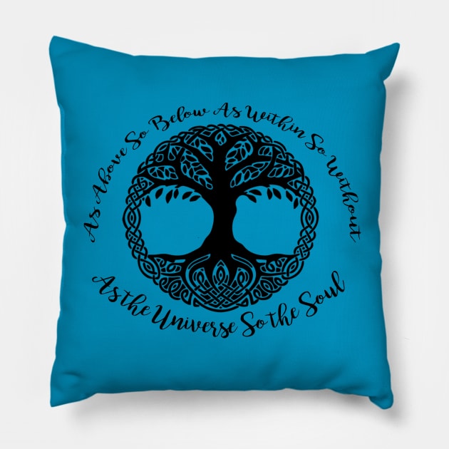 As Above So Below Pillow by Danipost