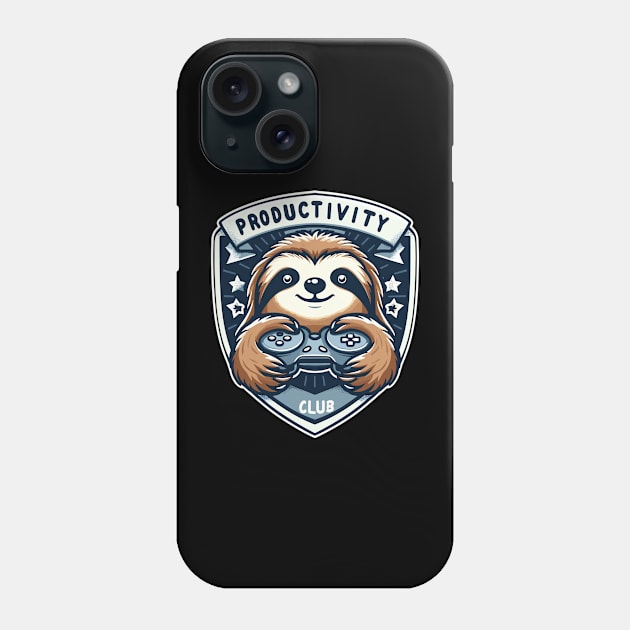Productive sloth Phone Case by Coowo22