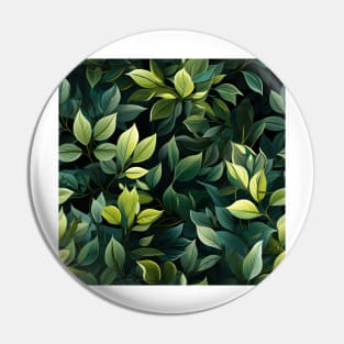 Green Leaves Pattern 11 Pin