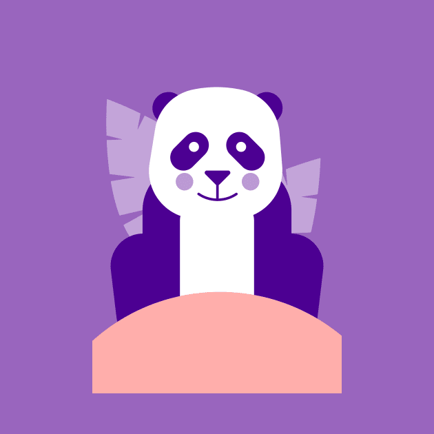 Panda Illustration for Kids by kursatunsal