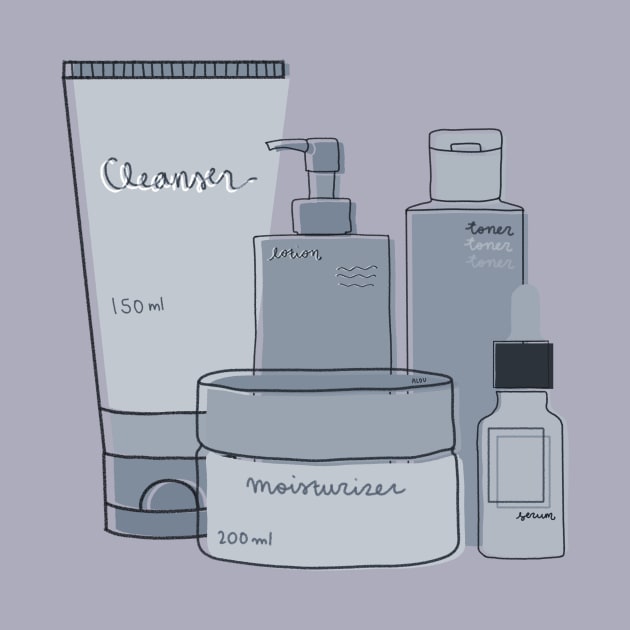 Skincare Essentials (Powder Blue Theme) by aaalou