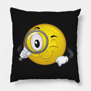 Detective Smiley Pillow