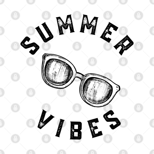 Summer Vibes. Fun Summer, Beach, Sand, Surf Design. by That Cheeky Tee