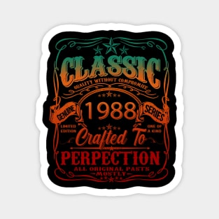 Vintage 1988 Limited Edition 36 Year old 36th Birthday Magnet