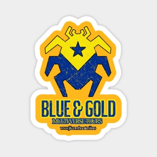 Blue and Gold Tours Distressed Magnet