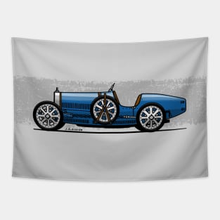 The beautifull classic racing car Tapestry