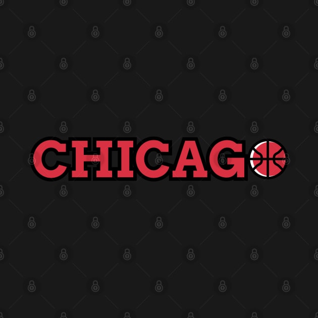 Chicago basketball city by Adrian's Outline