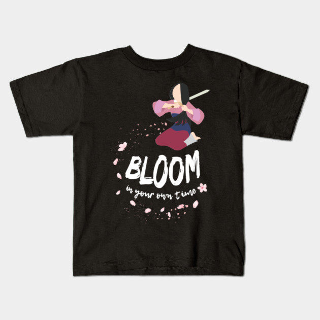 Bloom In Your Time Mulan Kids T Shirt Teepublic