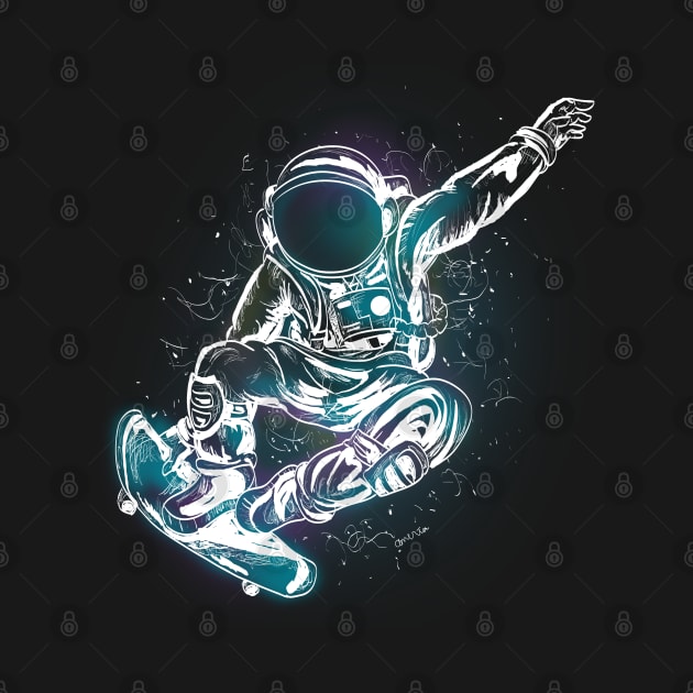 astronaut skateboard by daizzy