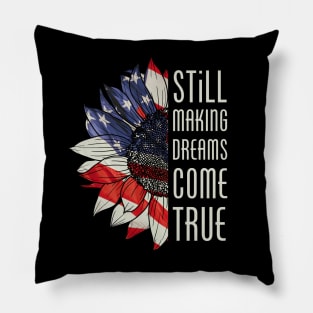 America Making Dreams Come True Pillow