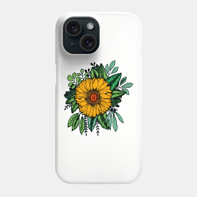 Sunflower Phone Case by Rolfober