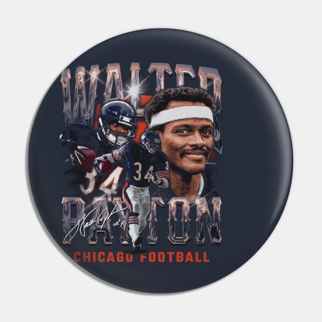 Walter Payton Chicago Vintage Pin by ClarityMacaws