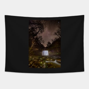 Sgwd yr Eira at night Tapestry