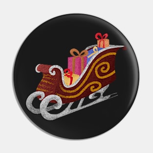 Sleigh holiday Pin