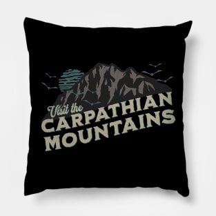 Visit the Carpathian Mountains Pillow