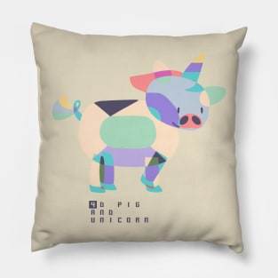 4D Pig and Unicorn Pillow