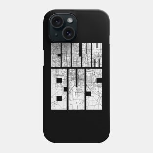 Columbus, Ohio, USA City Map Typography - Light Phone Case