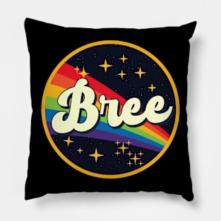 Bree // Rainbow In Space Vintage Style Pillow