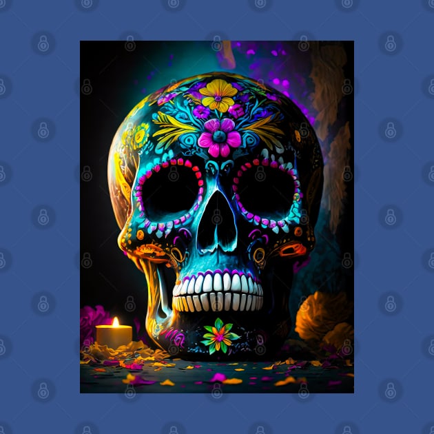 Day of The Dead Skull by CreativePhil