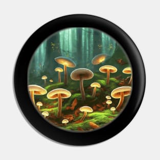 Mushroom Magic: A Fantasy Forest Floor Pin