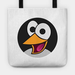 Penguin laughing Tote