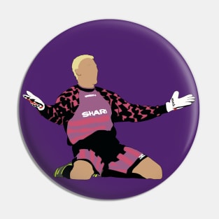 Peter Schmeichel MUFC Purple Kit Pin