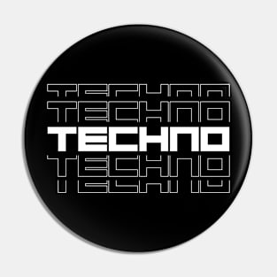 Techno Logo Pin