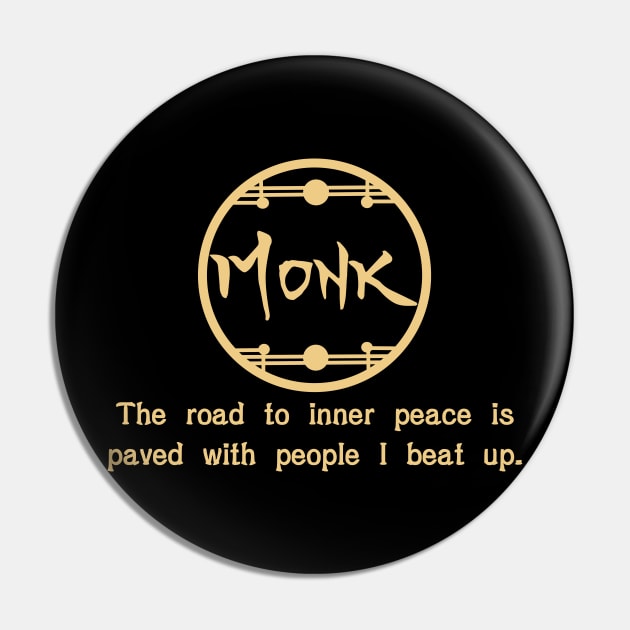 Monk Road to Inner Peace Pin by Gene Pool Variety Hour