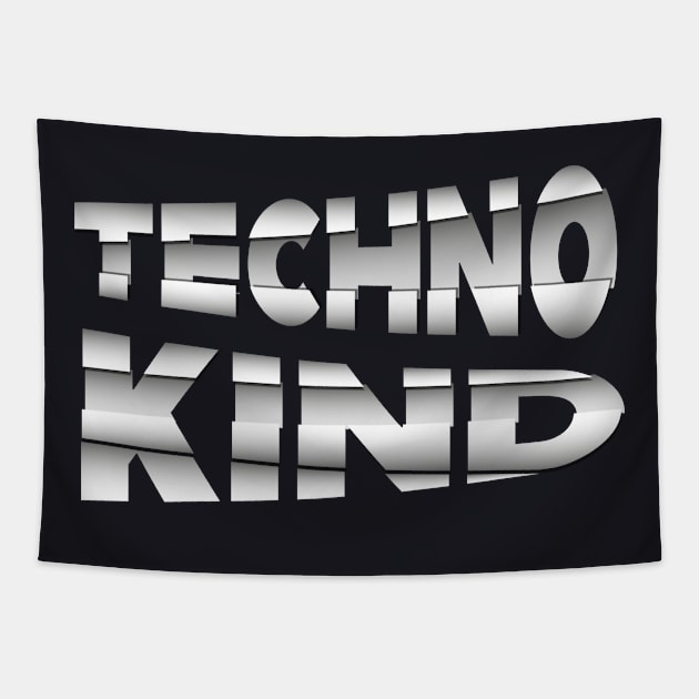 Techno Kind Electro House Tapestry by Foxxy Merch