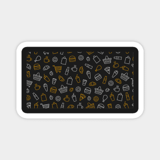 Coffee seamless pattern Magnet