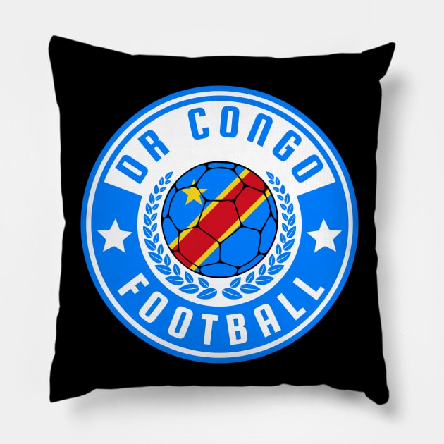 Dr Congo Football Pillow by footballomatic