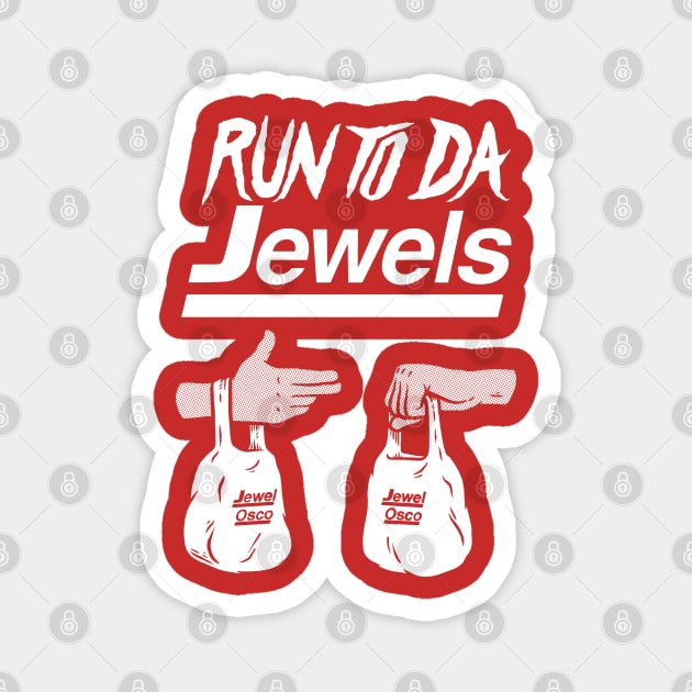 Run To Da Jewels Magnet by harebrained