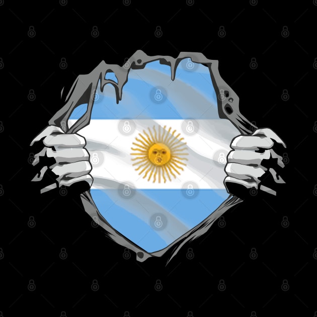 Proud Argentina Flag, Argentina gift heritage, Argentinian girl Boy Friend by JayD World